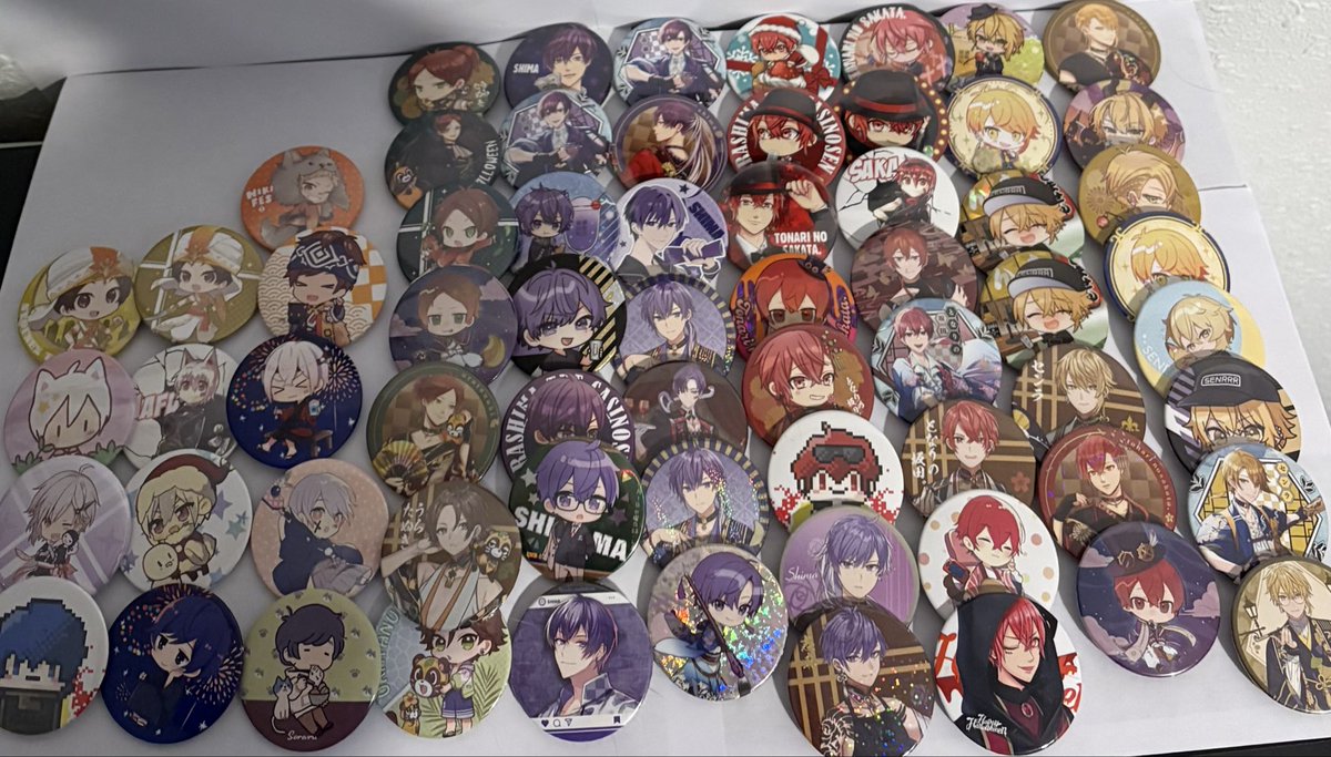 nqrsfu's tweet photo. hi everyone im selling all these Utaite pins for $2 each &amp; shiny (💚) pins being $3 ! I sell on Mercari and Depop under the name nqrsfu but I can also sell thru here :) please check it out/lmk if anyone is interested! I’m trying to move out so I don’t have the room for these 🩷 https://t.co/9jj9HnACSw