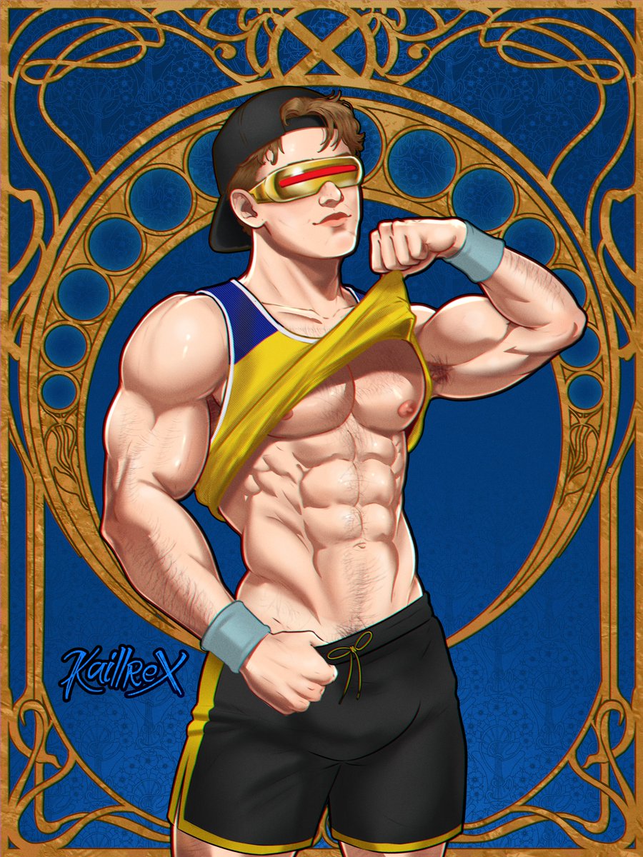 KaillreX's tweet photo. Cant stop doing Kit-Clops (Kit Connor Cyclops / Scott Summers) but I can't decide between those verions, which one is the best?
#Marvel #Xmen #Cyclops #Bara #NSFW https://t.co/0xNVvJ5Eh9