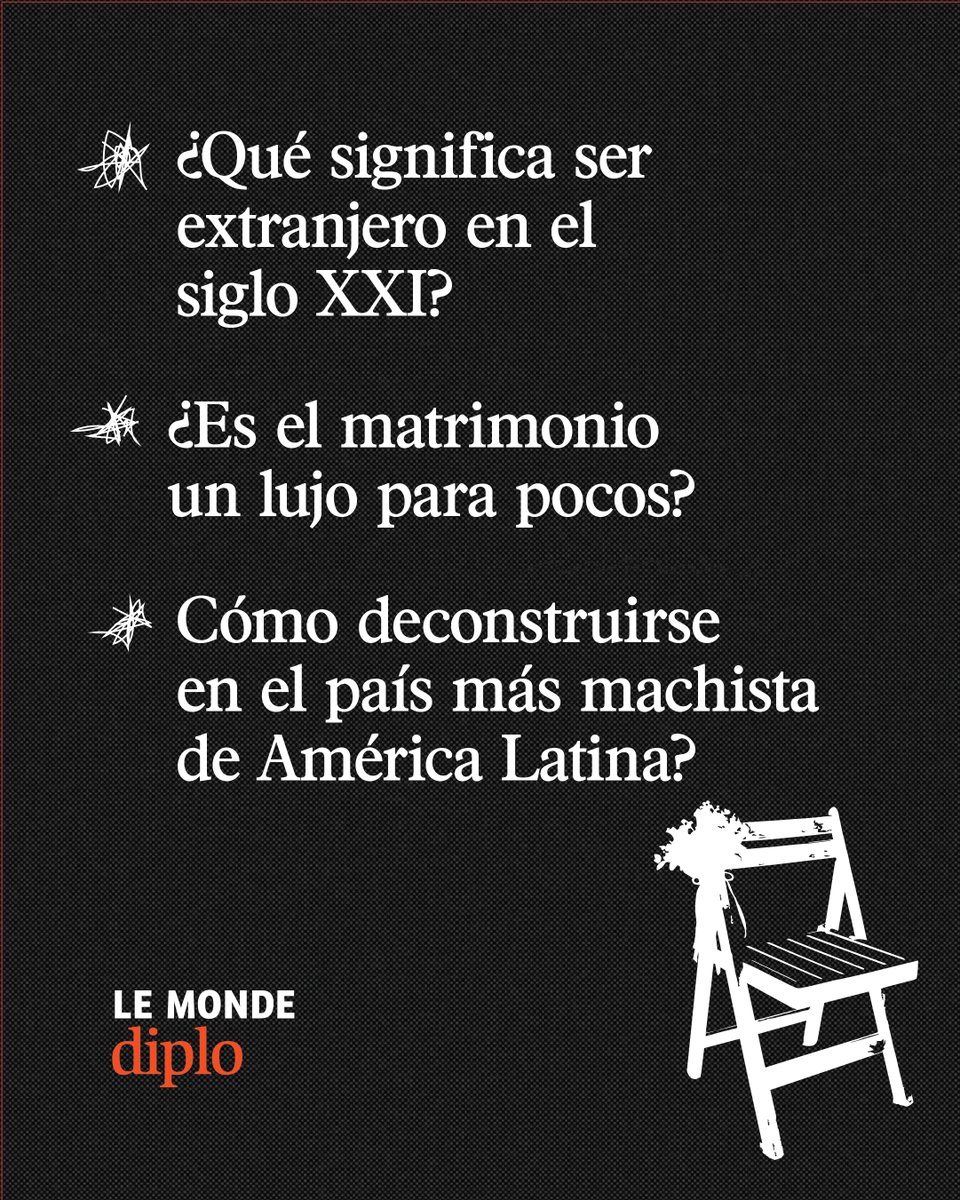 ElDiploConoSur's tweet photo. ⚡¡Ya está disponible la segunda edición de Desalineados! 

En esta oportunidad Tamara Tenenbaum busca entender qué significa casarse hoy

Desalineados. Debates desde el Sur global es un suplemento mensual de Le Monde diplomatique que publicamos durante todo el año pasado. En esta segunda edición, seis prestigiosos escritores y periodistas viajaron a distintos países del Sur global para contar, a partir de un caso particular, un problema general.

📌 Encontrá los suplementos en la edición impresa y en su versión digital, con acceso libre en https://t.co/ydnhFxM9Uh