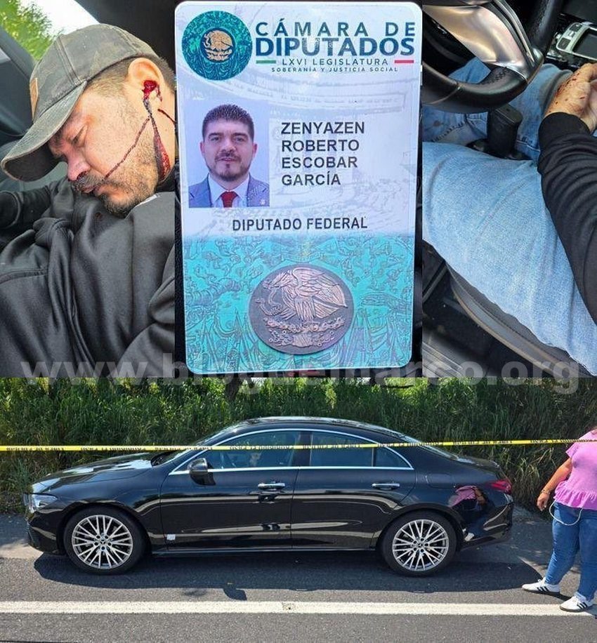 blogdelnarcomex's tweet photo. Ejecutaron al diputado federal de Morena, Zenyazen Escobar García y abandonaron su cuerpo en su coche sobre la carretera federal Veracruz-Xalapa, LEE MÁS AQUÍ 👇👉 https://t.co/zGjIkruSPX https://t.co/SvhAXN3MB1