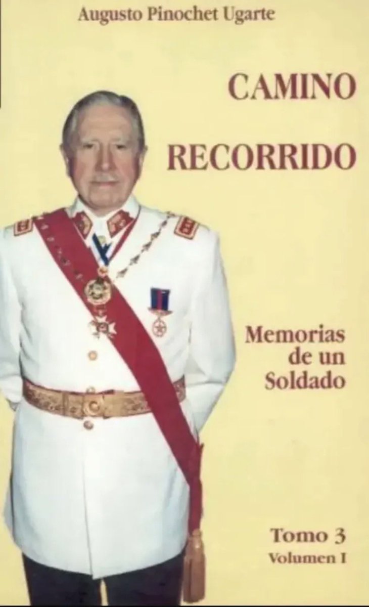 townsendgonzalo's tweet photo. Estimados,amigos,
seguidores y suscriptores de Canal Verdad Histórica les dejo el 3 TOMO De “CAMINO RECORRIDO”LIBRO AUTOBIOGRÁFICO DEL PRESIDENTE PINOCHET EN PDF GRATUITO AL IGUAL QUE LOS DOS TOMOS ANTERIORES QUE ESTÁN MÁS ABAJO.
CAMINO RECORRIDO 3 TOMO PDF . Esto obsequio por el 11 de Septiembre libertario en memoria del Presidente Pinochet y el trabajo del Canal Verdad Histórica. 36 años . Todo este mes estaré obsequiando libros en PDF que sirven para la VERDAD HISTÓRICA Y HOMENAJE AL QUERIDO PRESIDENTE PINOCHET. ( Queda aún el 4 tomo y último )
 https://t.co/iqdoWUSZGL