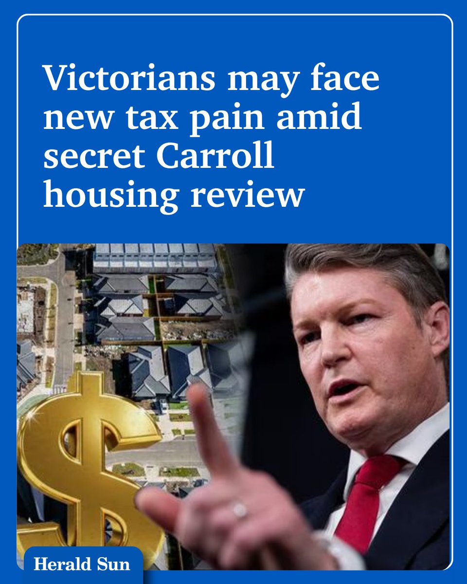 theheraldsun's tweet photo. The Carroll Labor government has secretly engaged consultants for more than $600,000 to explore new property taxes, weeks after a hidden transport levy was exposed > https://t.co/TIBvJ3rg3A https://t.co/drbGEyZ66g