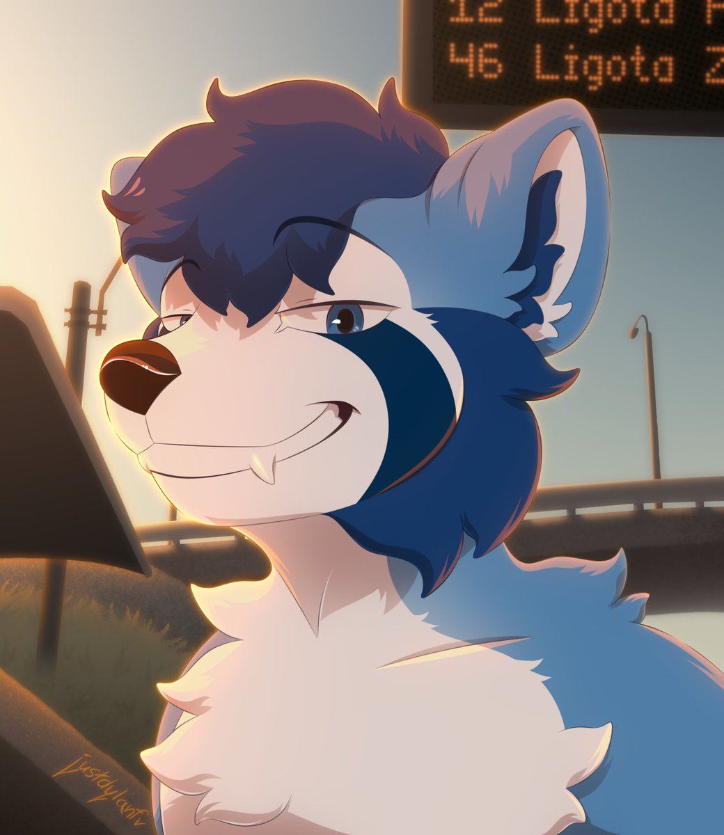 justdylanfr's tweet photo. #justartfr #furryartㅤㅤㅤ 
Awaiting a sun-kissed bus trip 🌇🚏 https://t.co/IqLyQcDt6O