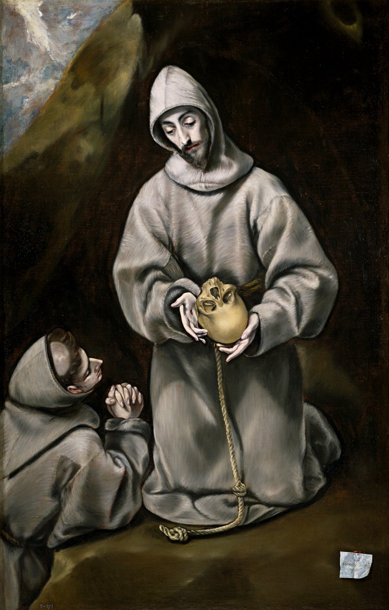 ColeccionMMoret's tweet photo. Aquí podemos comparar el #Greco procedente de colección particular española que Colnaghi tiene a la venta en Bruselas y que ya adelanté en mi post de ayer⤵️ con la versión de la misma obra en el @museodelprado procedente del Museo de la Trinidad. https://t.co/5BQyCF0Dpb