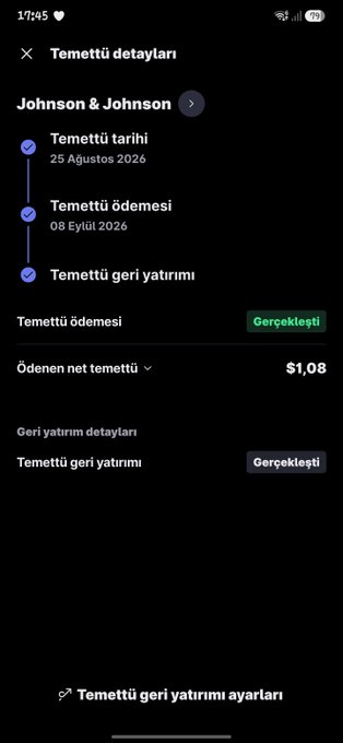 ChinaProckcv71's tweet photo. $JNJ
 temettü hesabıma yatmış otomatik geri alim yapıldı.

1$ cok bir para değil ama damlaya damlaya göl olur https://t.co/qokvBC0Ooj