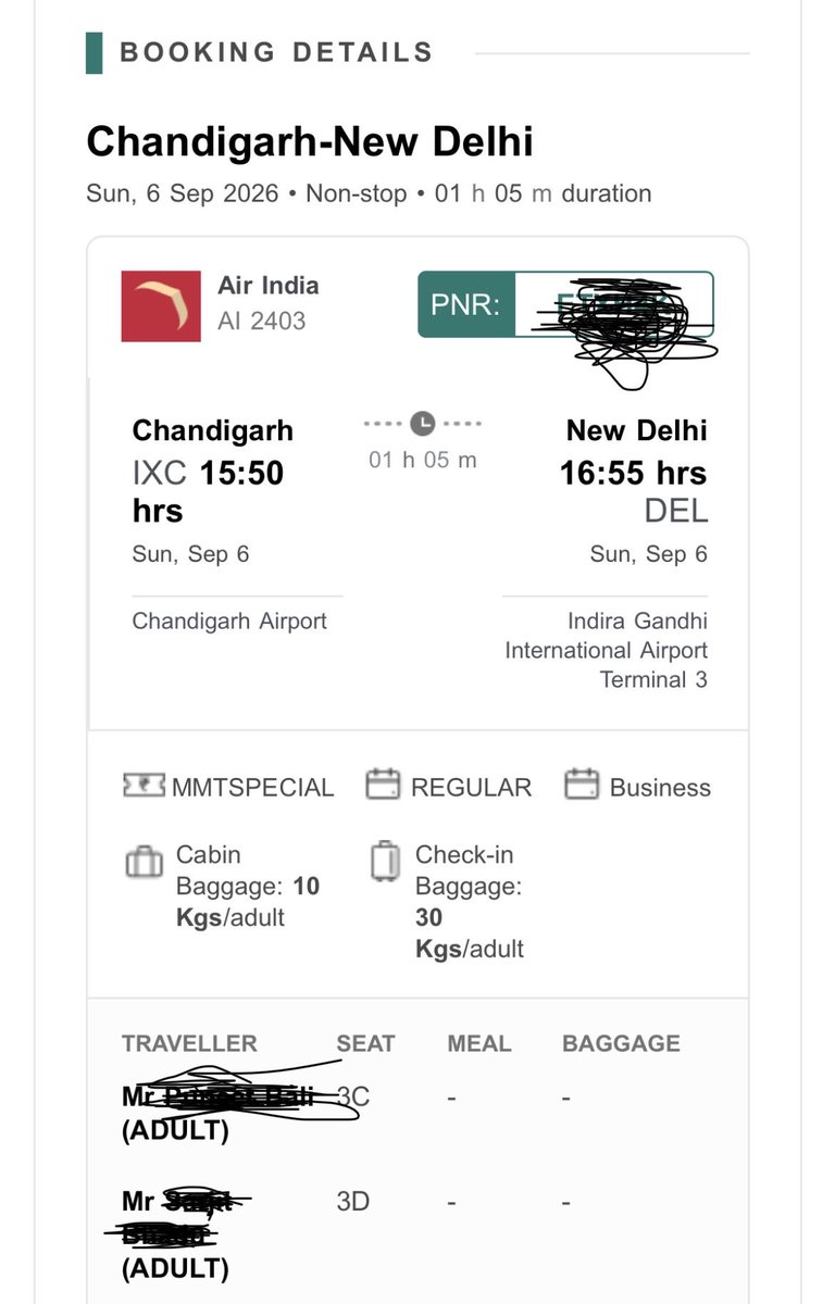 sandipkumar2410's tweet photo. @airindia I booked 2 business class tickets, tickets issued &amp; was shared with clients, but Rishab +91 93198 08986 from Chd apt called me informed that tickets downgraded to premium economy, same in told to clients, but client somehow shouted on apt counter and Rishab on me. https://t.co/Wa6EcTi0ho