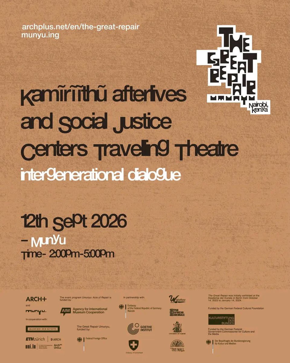KayoleCJC's tweet photo. We will be attending this interesting #IntergenerationalDialogue to understand how we can use art as a revolutionary tool for change.

@peopletheatre1 @working_justice https://t.co/cvTUJwriun