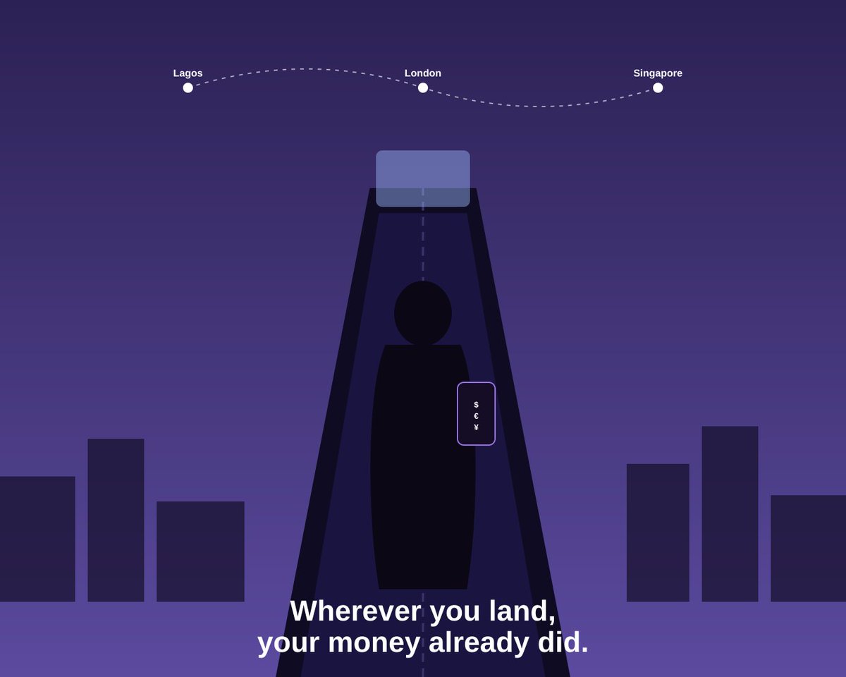 Routa_DeFi's tweet photo. You land. Your money's already there — in whatever it's spent in.
#RoutaDEFI https://t.co/VlD5FgnL5j