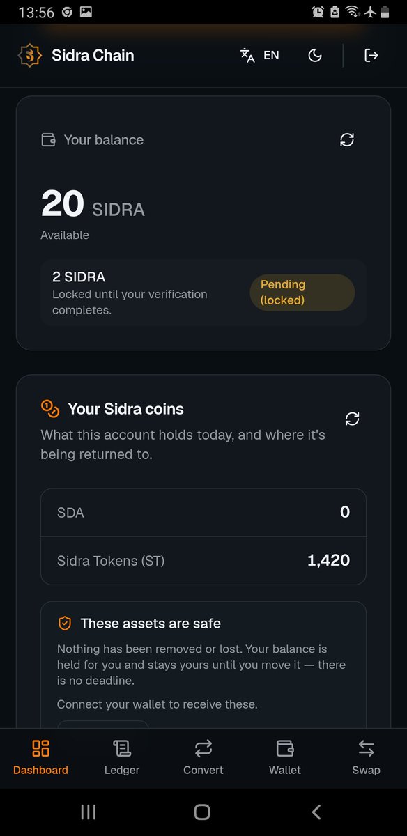 moonkeydkey's tweet photo. @sidrachaain @sidrachain Saya belum lama ini baru terverifikasi setelah 4 tahun lama nya . bagaimana cara convert 1420 ST to SDA ? Apakah ada yang bisa bantu menjawab ini? https://t.co/8FazXE2Ska