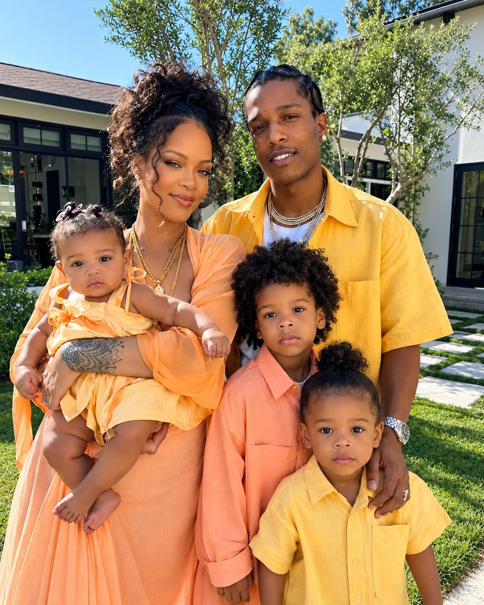 MavenUg's tweet photo. Rinanna and her family stun in a matching outfit✨️🔥🥰 https://t.co/cl1kYIJJZE