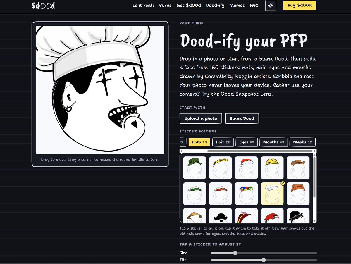 DOODXRPL's tweet photo. Been DOOD’n again. 😂✏️

Rebuilt https://t.co/GvGoiwPi3i and added some new toys for the CommUnity.

Dood-ify your PFP. Build a Noggin. Draw some pixels. Make something weird. 😂

Add to it. Save it. Bring your idea to life.

Go play with it and show me what you make. 👇

#StaySmooth 🧪🔋🏡