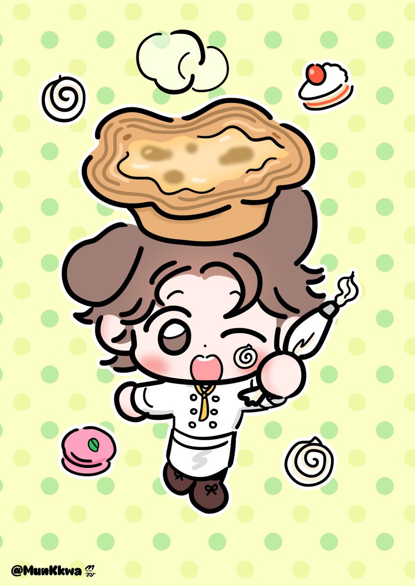 MunKkwa's tweet photo. 파티시에 바듬이 https://t.co/pwef2w81Wh