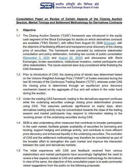 Pavan_07goyal's tweet photo. SEBI's consultation paper on CAS btw https://t.co/7mAezdLXnD