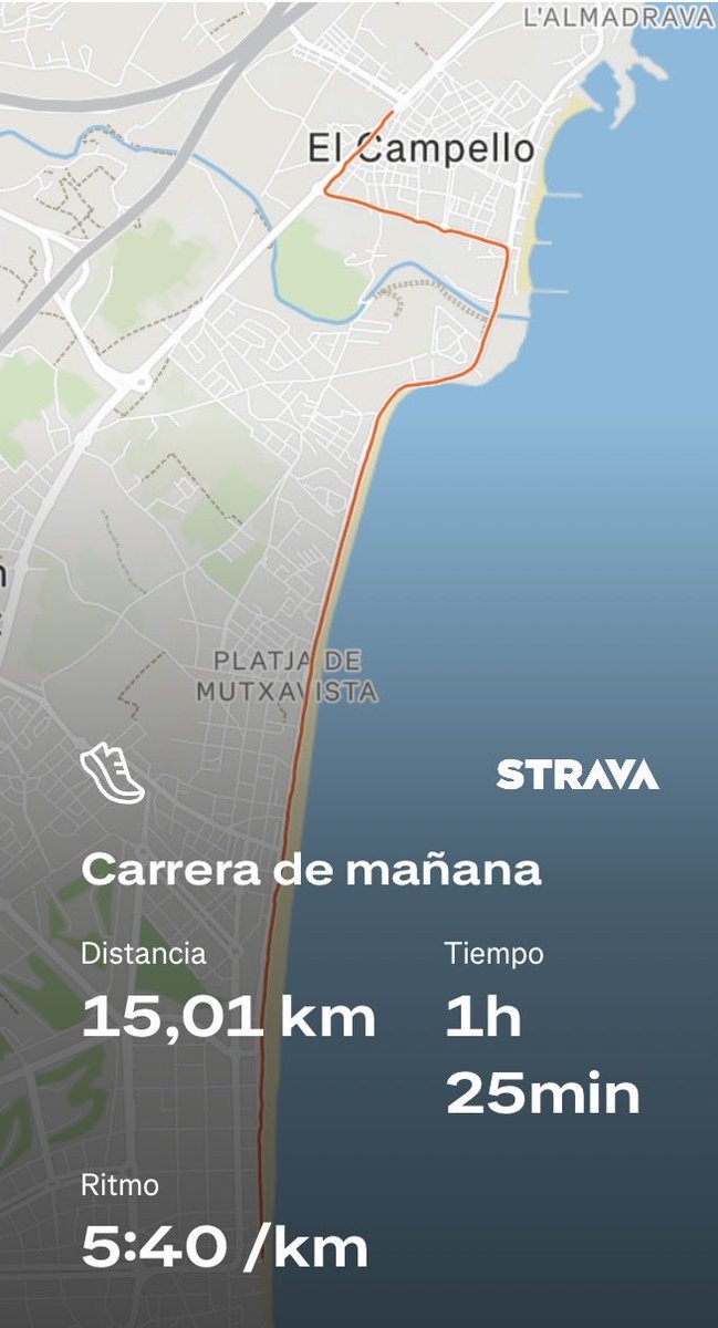 almadecorredora's tweet photo. Tirada de 15km en el paraíso .#Alifornia #elcampello https://t.co/K8NRUa76eE