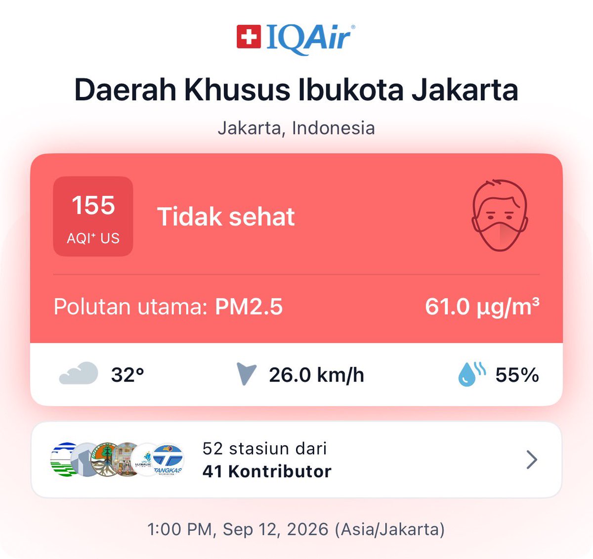 yurcukucuk's tweet photo. kalau kalian ngerasa udara jakarta ga sehat, ini udara pontianak sekarang. https://t.co/Hb9IK5avQe