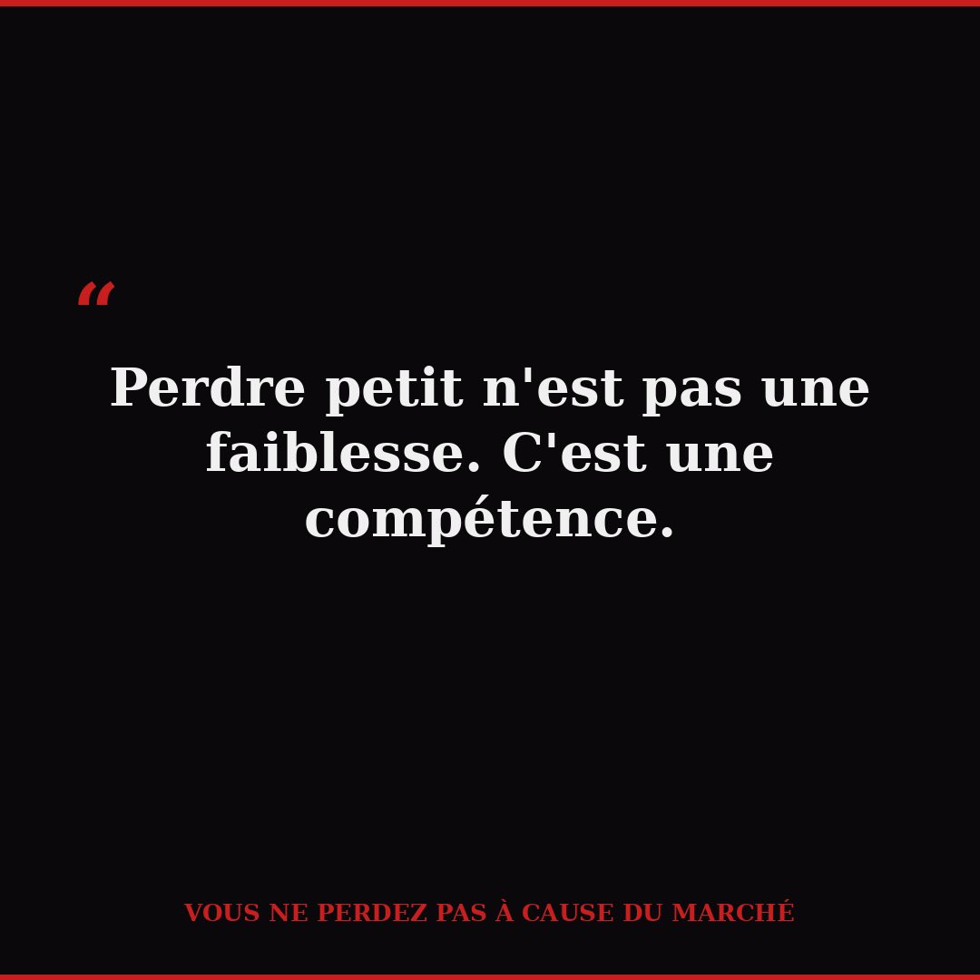 CirodiK's tweet photo. « Le marché ne remet pas en cause ta valeur. Toi si."
On ne perd pas par manque de stratégie, mais si le trade devient un examen où on défend son intelligence plutôt qu'une probabilité.
A lire : "Vous ne perdez pas à cause du marché", lien en bio 🔗 https://t.co/93qqyj1HvY