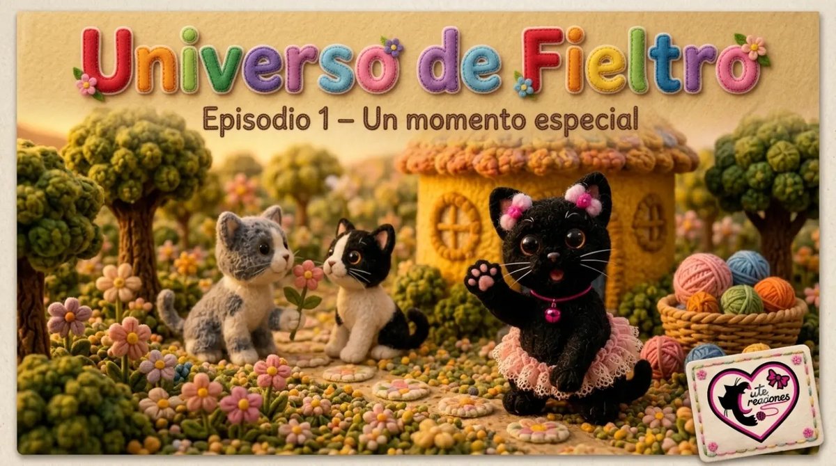 CuteCreaciones's tweet photo. Universo de Fieltro · Capítulo 1: Un momento especial ✨
¡Miau! Hola, soy Cute 🐾
¿Qué te pareció este primer encuentro? https://t.co/aKlWROre9m