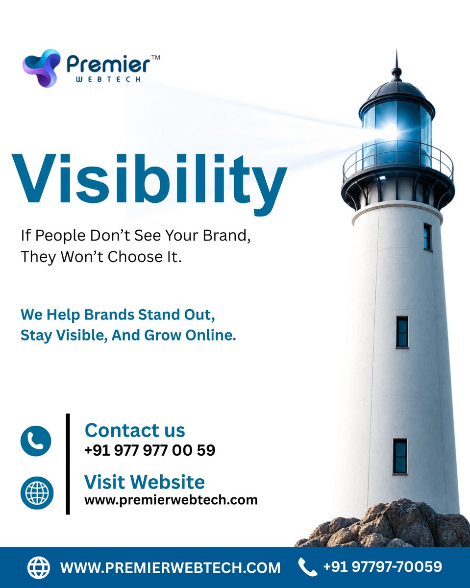 premierwebtech8's tweet photo. Be Visible. Be Chosen. Be Remembered. 🚀

Make your brand stand out, stay visible, and grow online with Premier Webtech.

📞 Contact Us: +91 97797-70059
🌐 Visit: https://t.co/yRrQVhGBcD
#DigitalMarketing #BrandVisibility #OnlineGrowth #PremierWebtech #Jalandhar https://t.co/u6nsh0Gnj3