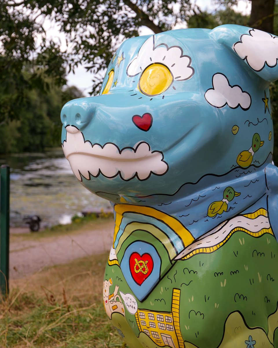 TrenthamEstate's tweet photo. The Staffy Dog Trail is at Trentham for just one more week! ☀️🐾✨ These colourful canine sculptures are scattered around the lakeside edge waiting to be found 🐶🎨

💜 Included with Gardens admission and FREE for Trentham members
👉 https://t.co/ZIganE9zs2 https://t.co/ya50Sf4RB3