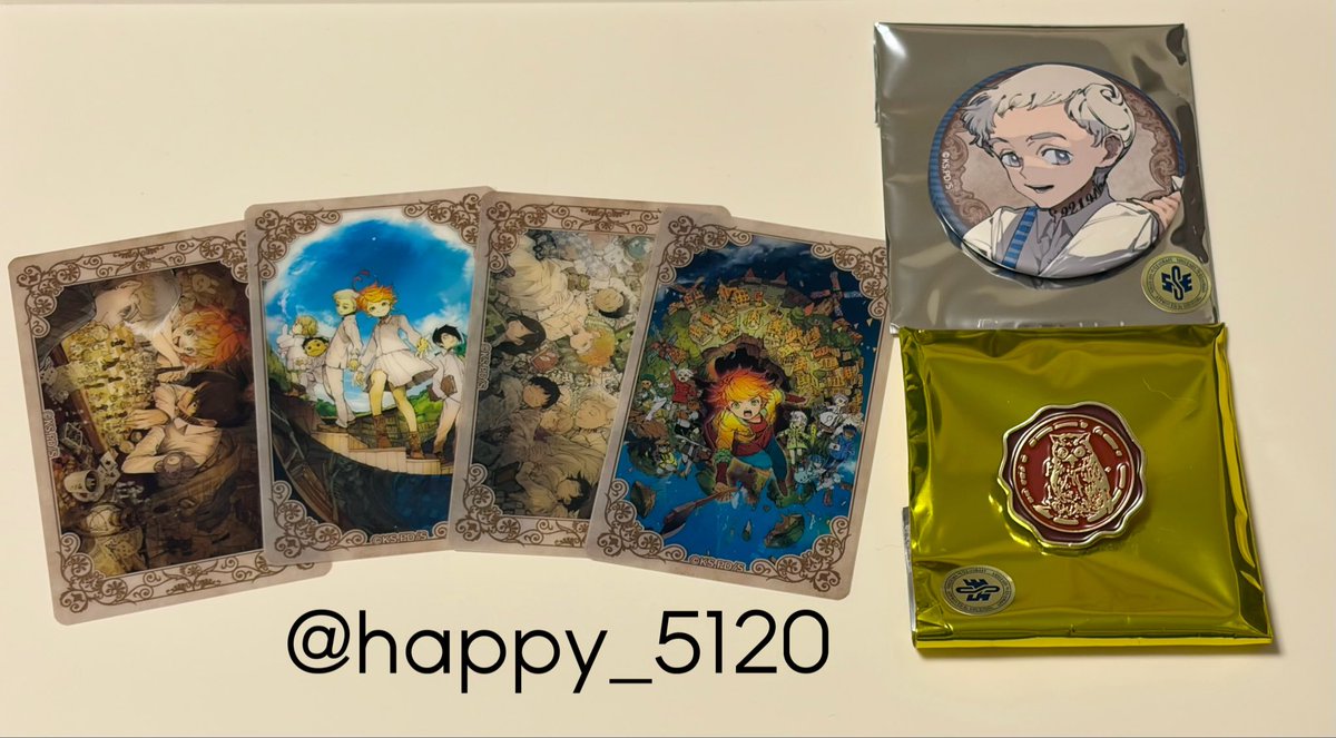 happy_5120's tweet photo. 約束のネバーランド 交換 アニメイト

〈譲〉　画像

〈求〉　すべてレイ

お気軽にお声がけください https://t.co/h364SZDXHE