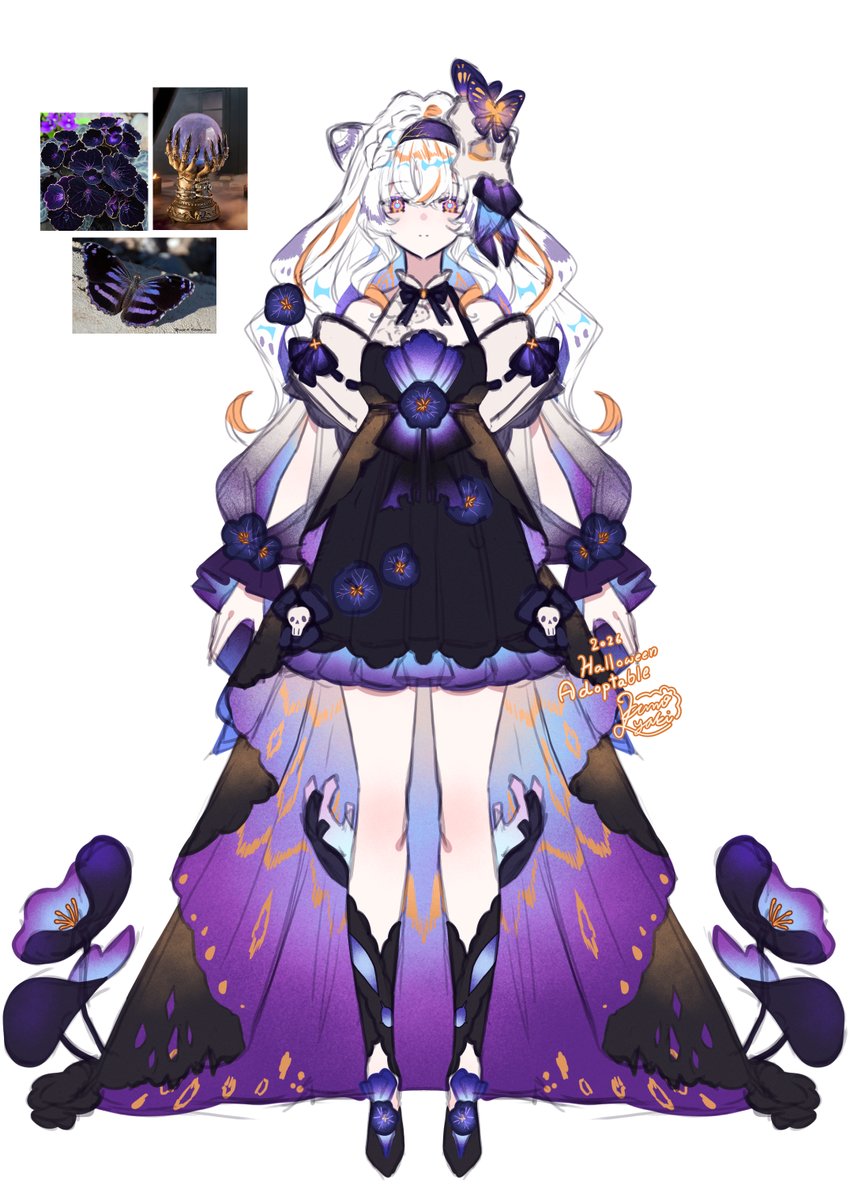 kimi247sleepy's tweet photo. Netherworld Bloom Auction Open

SB : $55    
min : $5     
AB : $200 [ can be used commercially and Vtubing ]

[ Halloween adopt : 01 ]

* Auction ends in 24 hours after first bid

bid below 

Accept paypal & Vgen payment

👻Rt is very appreciated!

#Adoptable #Adopt #characterdesign