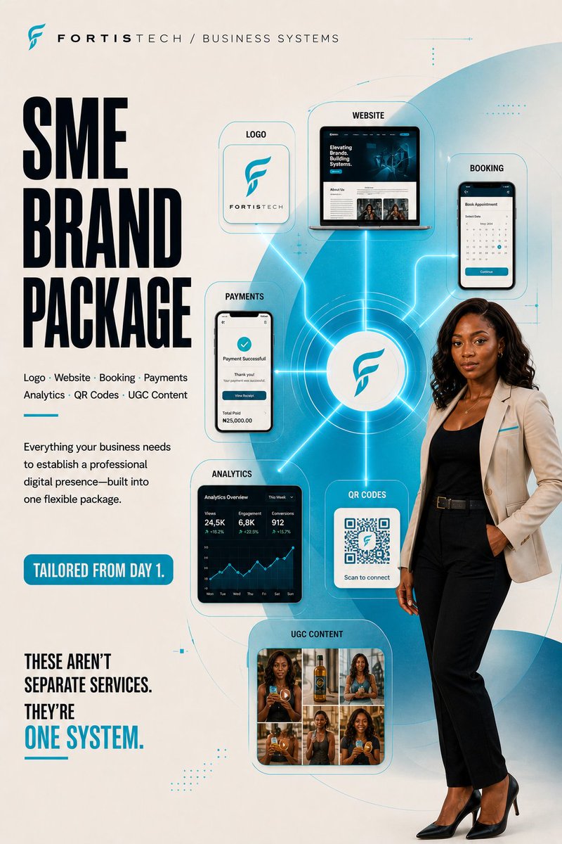 40stech's tweet photo. Your business is more than a logo. It’s the system behind how people see, find, trust, and remember you.

At FortisTech, we build that system across

Have something worth building? Build it FORTIS.

DM to start or explore the full catalog https://t.co/W0Ybc5Qxag
