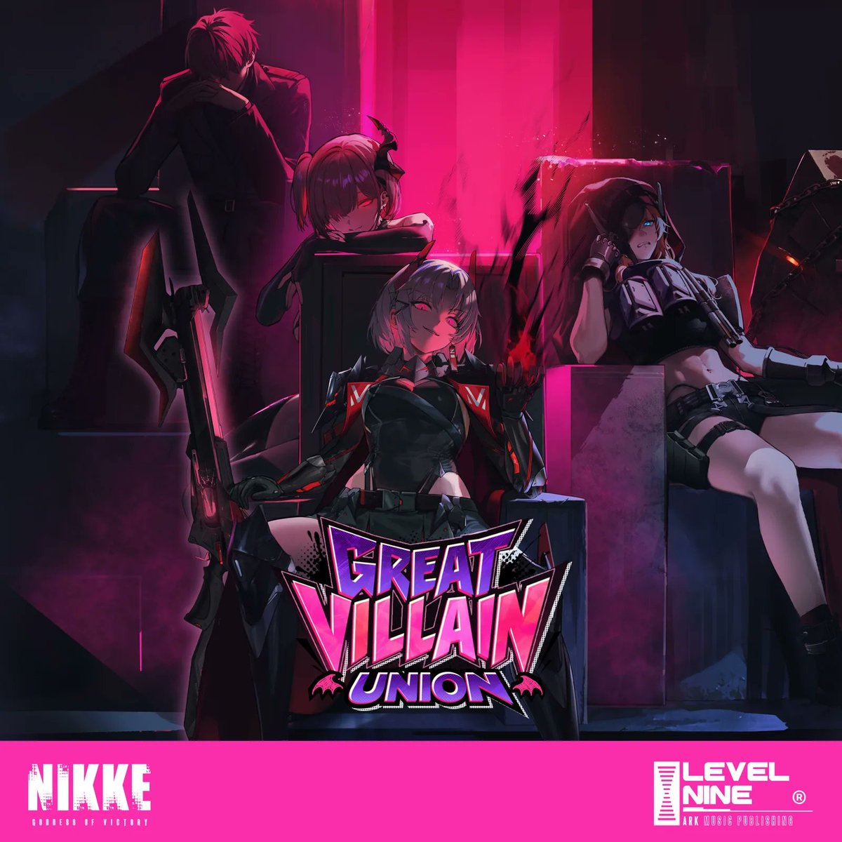 ludamusea's tweet photo. Aiobahn+81's GREAT VILLAIN UNION is now in GODDESS OF VICTORY: NIKKE. Sound director Cosmograph unveiled the event theme, composed by Aiobahn+81 and presented by LEVEL NINE.

https://t.co/vwfyhhW6gs

#GameMusic https://t.co/nxb5fZIOcQ