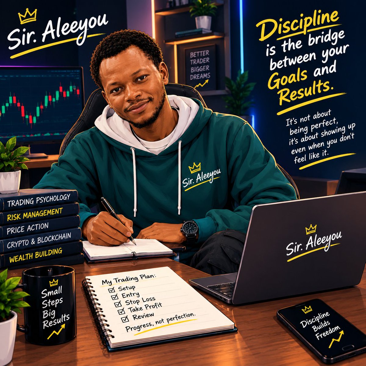 ayuba98073's tweet photo. 👉👉👉Discipline is the bridge between your Goals and Results 📊📊📊 https://t.co/niB4dIrBCP