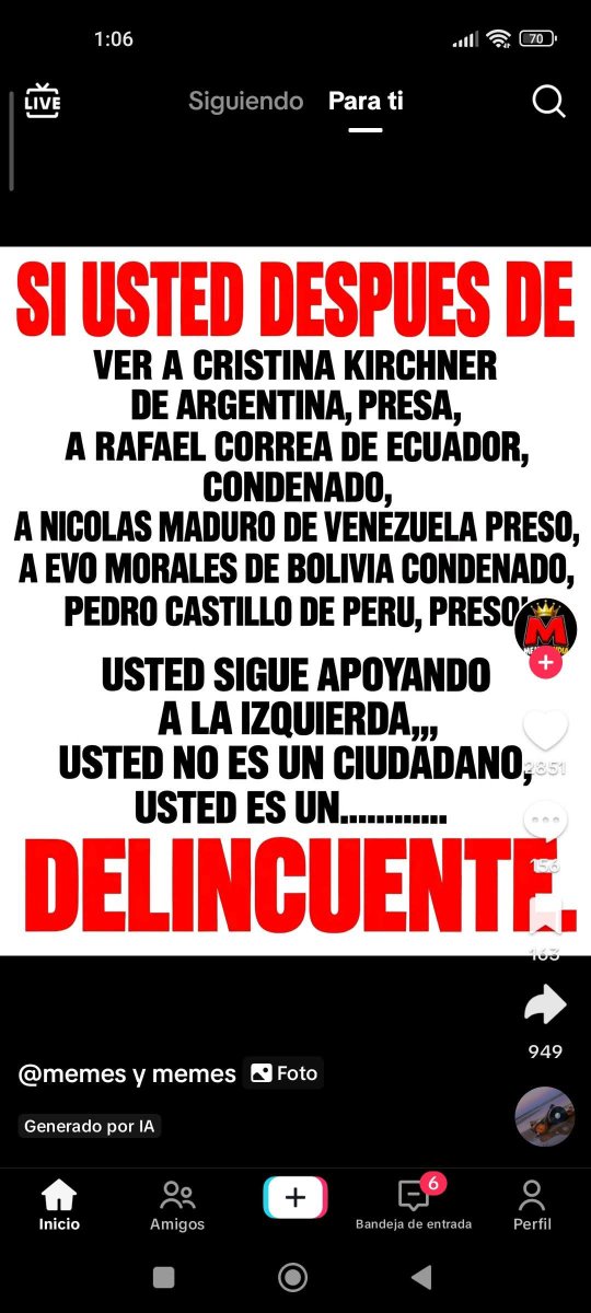 PilarOspin69sr's tweet photo. @petrogustavo LA PROTESTA DE DELINCUENTES IGUAL A UD 🫵 https://t.co/aJLMspJK7E