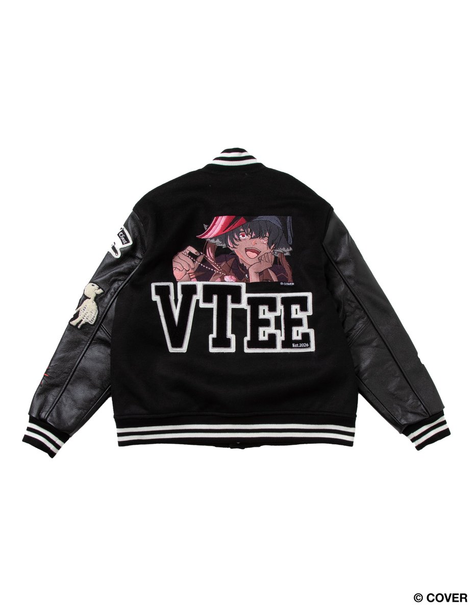 VTee_incloset's tweet photo. ［商品紹介］
https://t.co/nffaujetJo
宝鐘マリン「幽霊船戦」のモチーフやアートスタイルを落とし込み、90年代の裏原宿カルチャーを象徴するVarsity Jacketにその世界観を表現。

象徴するモチーフを随所に取り入れ、カルチャーへの敬愛と現代的な解釈を融合させたデザインに仕上げています。
#VTee https://t.co/B18ajtQGwG