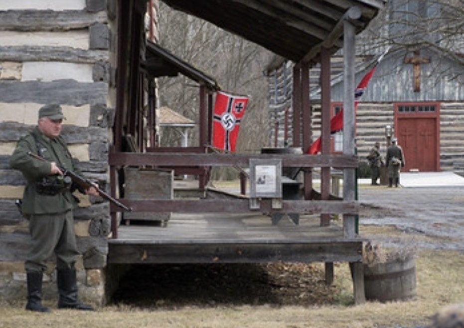 joncoopertweets's tweet photo. Jon Husted’s Ohio Senate campaign just fired its political director after WaPo revealed he participated in this batallion that’s a replica of Hitler’s personal guard &amp; used Nazi soldiers as his profile pic.

This is grotesque—why do Nazis keep finding a home in Republican ranks? https://t.co/lnDBsLN1cC