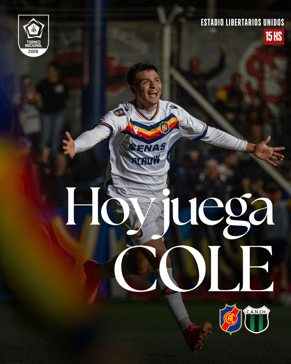 Colegiales1908's tweet photo. HOY JUEGA COLE 💙💛❤️ https://t.co/hp9xEc6pUw