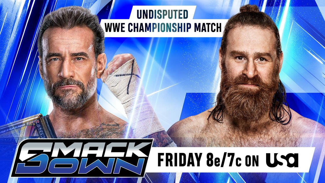DiscussingWrsln's tweet photo. The Undertaker is listed as the producer for CM Punk vs. Sami Zayn on SmackDown and was the one who made the call for Zayn to win the Undisputed WWE Championship.

(Source: SelfMadeDW) https://t.co/DyyW5iKtuY