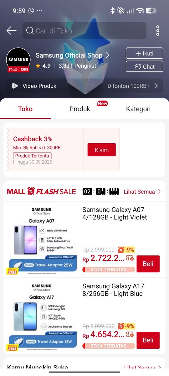 yudi_anto's tweet photo. @ShopeeID Welcome to Galaxy S, di #GalaxyS26 FE terbaru 🤩 #ItsFEnomenal #TheNewGalaxyS26FExShopee https://t.co/NsuRud9IM8