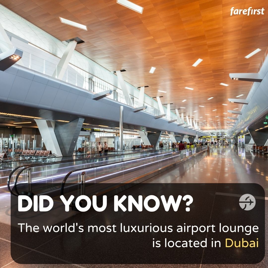 ClydeBurtegd's tweet photo. Photo by FareFirst on August 24, 2026. The world’s most luxurious airport lounge is located in Dubai. https://t.co/SCaMQgVolN