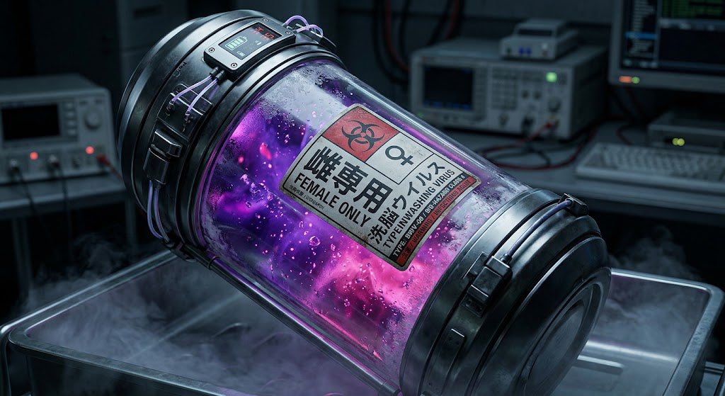 ONAPEsara's tweet photo. 【️雌性支配ウイ��スヒプノドール🦠🧪】

ラボ🧪で開発した新兵器💕💜

詳細説明は【ALT】に……🦠💜
 #オナペ  #おなぺ  #なりきり  #イメプ https://t.co/AdCTYzHSNj