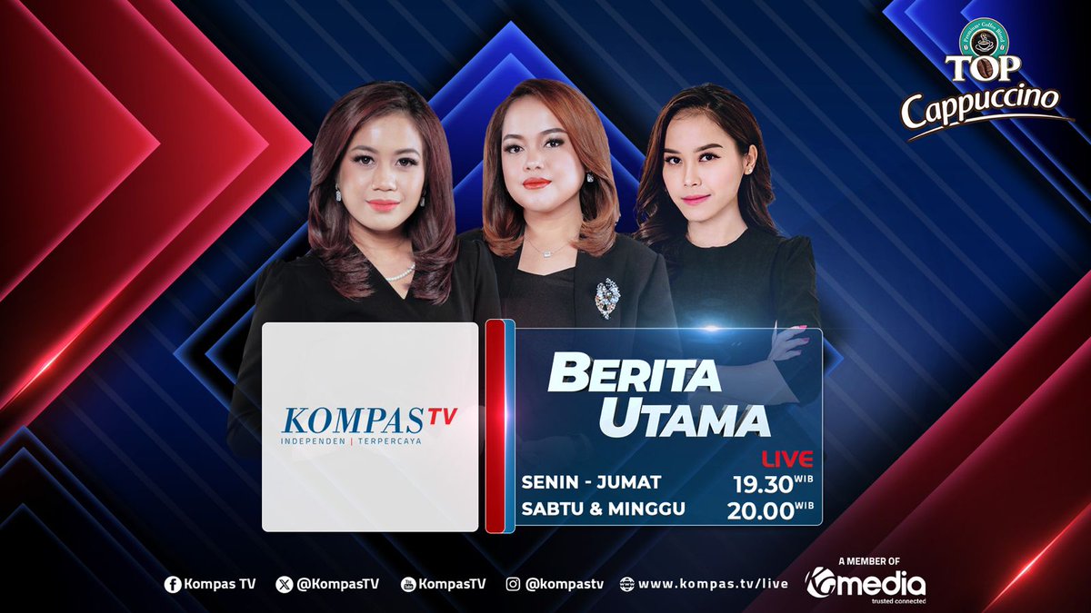 KompasTV's tweet photo. Banyak hal baru yang terjadi di sekitar kita dan siap diulas. Yuk, cari tahu informasi terkini hanya di #BeritaUtama bersama @TOPKopi setiap Senin-Jumat pukul 19.30 WIB dan Sabtu-Minggu pkl 20.00 WIB! #Infoupdate #topcappuccino
▶️ https://t.co/rfiwQNHJe5 https://t.co/ef3OKj4twk