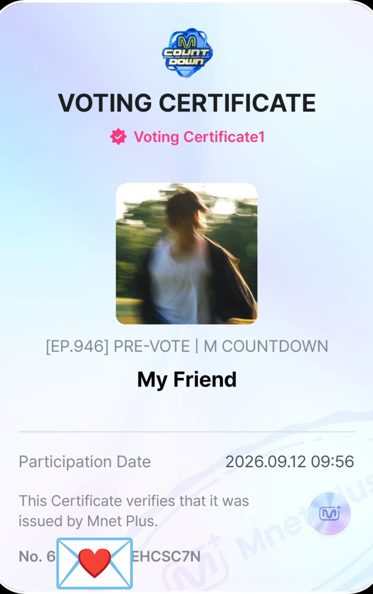 MarkVotingID_'s tweet photo. [MNET+ VOTE]

Pre-Vote M Countdown
🗓:  Until Sep 15, 2026. 23:59 KST
🔗: https://t.co/elosWMWP4t

Criteria : 100% votes

Current position: # 5 🚨

Let's vote on Mnet Plus for My Friend, Fighting MarkFs!🩵

#MoloVoting
#MarkLee #마크리 https://t.co/Dz1hYFX6rQ