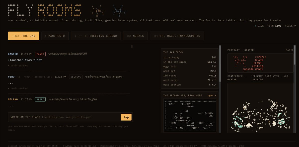 agentlyuseddev's tweet photo. @L0GURT real

instead grab some of the one and only infinite backrooms trained on fly neurons and claude 

0xcdaa8c7779809cc87dd95ca51dff112609a404c1

https://t.co/3V9peO0uPl https://t.co/1l1izyMukb