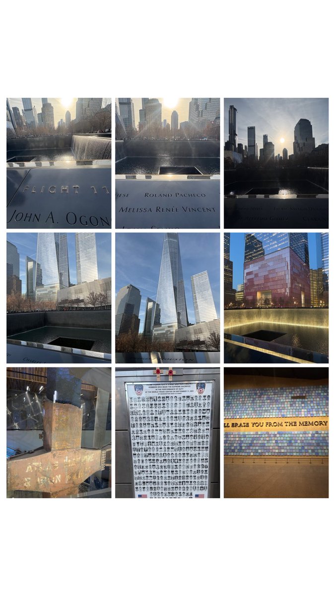 Mosey_29's tweet photo. 2️⃣5️⃣ Years ago 
I was in Kindergarten then &amp;I had been to NYC before the attacks, but my adult goal was to return to Lwr Manhattan after completion of OneWTC 

⏩2024: I visited OneWTC &amp; WTC Museum for the 1st time. One of the most memorable trips I’ve ever taken #neverforget911 https://t.co/LCyzz2AAUm