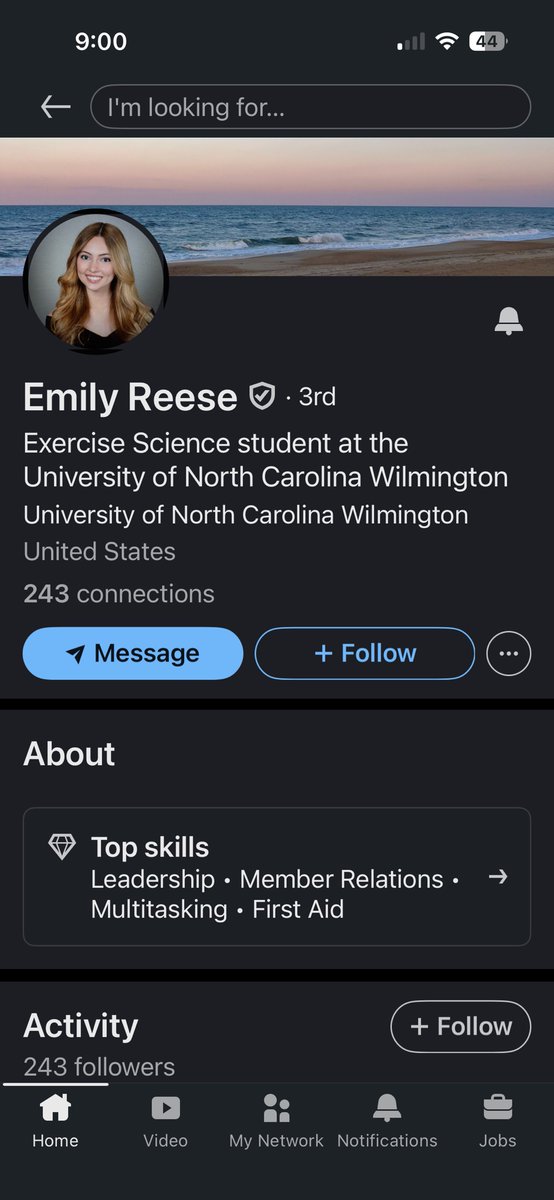 Anc_Aesthetics's tweet photo. Meet Emily Reese. Emily is a far left extremist who thinks it's funny to post videos celebrating the murder of Charlie Kirk.

Emily is a student at UNC Wilmington and a member of the sorority Delta Zeta. Her father is Don Reese a Client Success Manager at Healthcare Management Administrators.