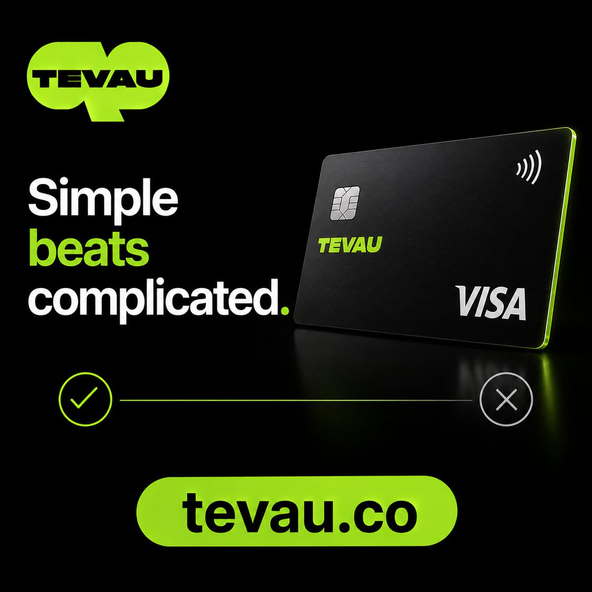 TevauCo's tweet photo. A crypto card shouldn't need a spreadsheet to understand. Tevau's fee structure fits in one sentence: 1% top-up, 1.2% FX, that's it. 🧮 https://t.co/VGwSKRsoOL #Tevau #SimpleFees https://t.co/zjhsydrfzY