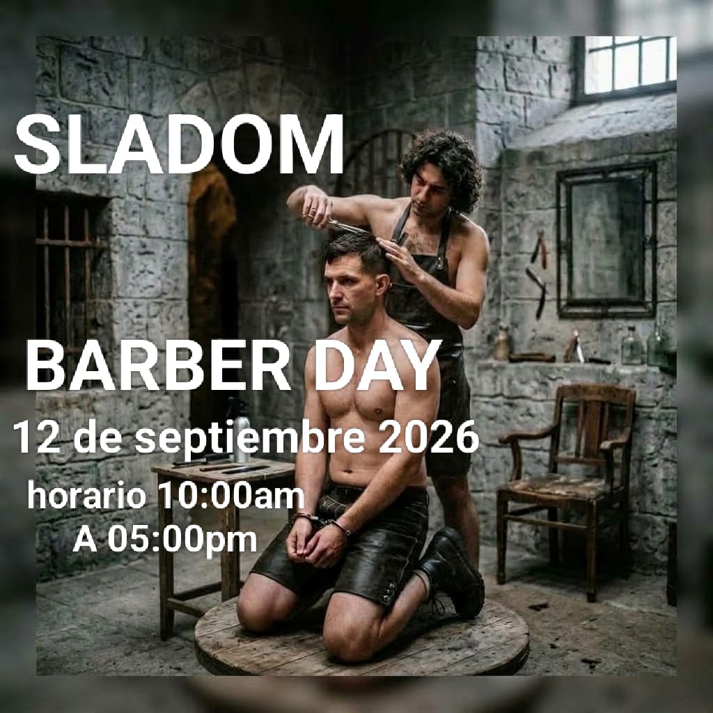 Sladom1's tweet photo. 💈BARBER-DAY💈
12-SEPTIEMBRE-2026
Temática leather y BDSM.
Corte $ 140 / + barba $ 170
Confirma tu cita con Barber cheffcito
X: @Gerardo09617078 o por MD de #Sladom
Solo varones y sólo para adultos.
.
.
.
#barber #barberday #barbershop #barberstyle #fetish @seguidores https://t.co/bSTWxplC3N