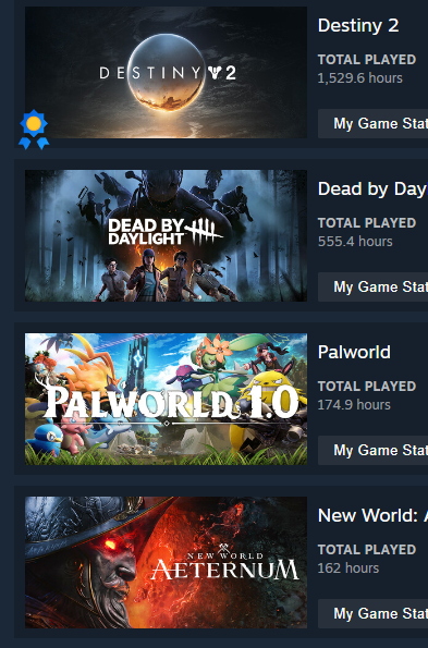 Maras_Closet's tweet photo. @blueparsebeni I think Palworld beat out New World because I fell asleep with the game running. 😅 https://t.co/lbOhAmIT2Z