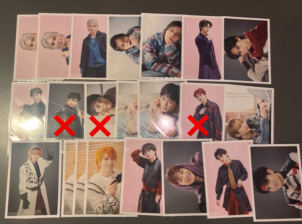 sukigkcn's tweet photo. 超特急 REAL? 事後通販 ミニフォト 生写真 交換

【譲】画像
【求】画像4枚目、塩﨑 シューヤ カイ HAYATOなんでも
タクヤ ハルは塩﨑またはシューヤと交換優先
bio手渡しor郵送 https://t.co/AiJCCVSy35