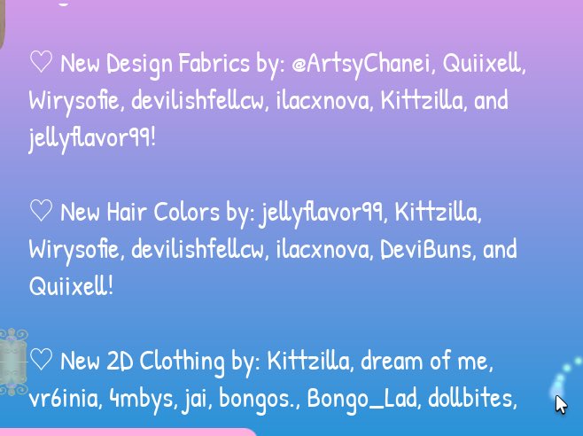 DiviniaRH's tweet photo. RH Update log leak 2/2
FYI the update got delayed 
#royalehigh https://t.co/rcUSbE1TSC