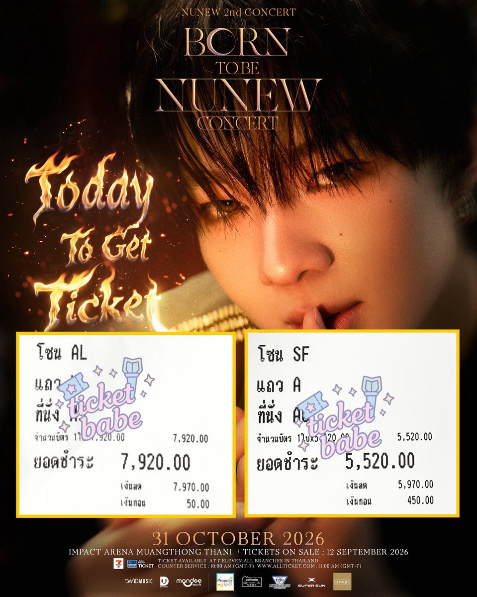 ticketbabe2_'s tweet photo. รีวิวกดบัตร นุนิว วันนี้ค่า
 #NuNew2ndConcert

⭐️โซน 7900 1 ใบ
⭐️โซน 5500 แถว A 1 ใบ

นุนิวแมสมากๆเลยค่ะ กดยากมากกก
ขอบคุณลูกค้ามากๆนะคะ 🙏🏻🙏🏻🙇🏻‍♀️🥺
#ticketbabeกดบัตร https://t.co/5wm2Ar71W1