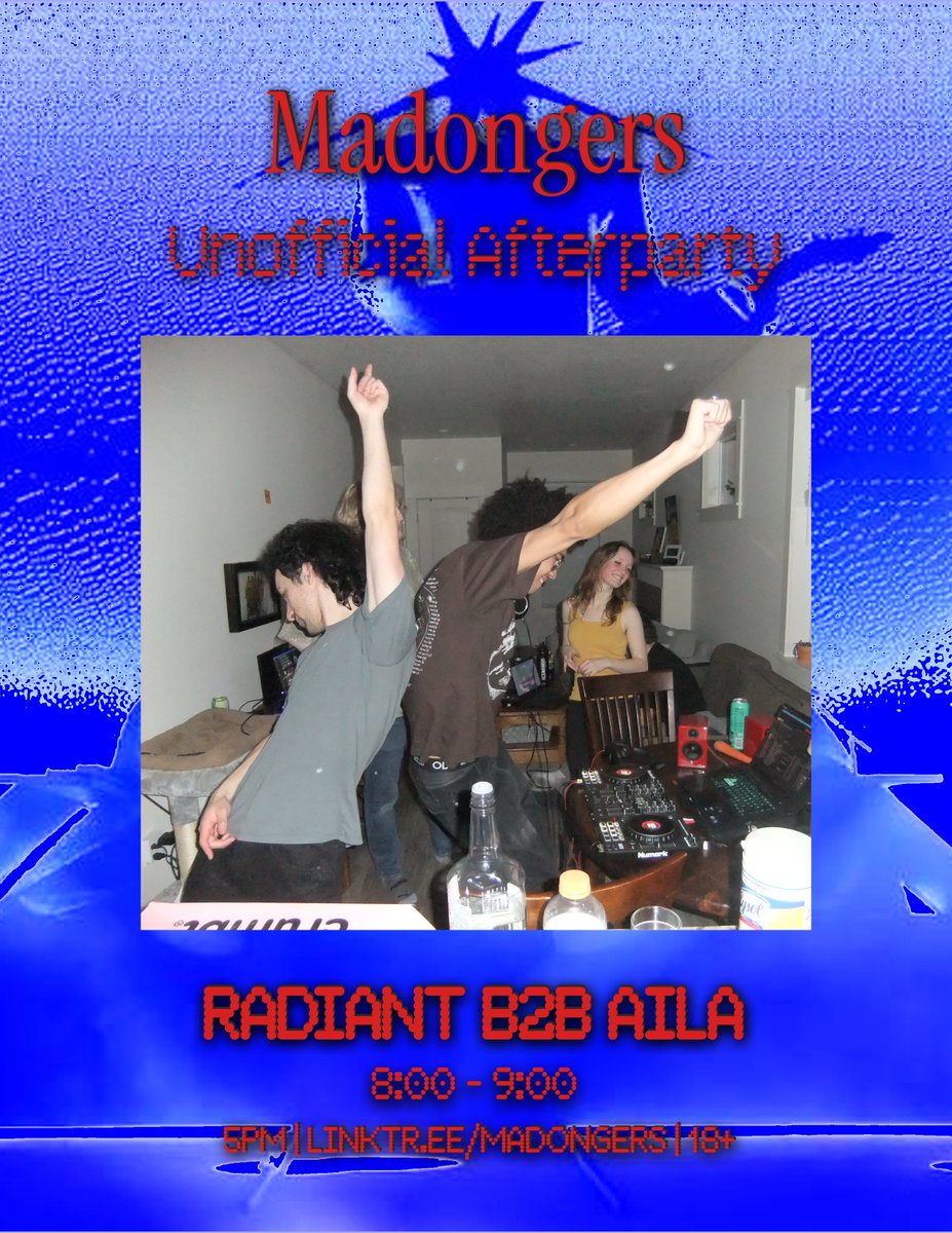 madongers's tweet photo. ANNOUNCING A SPECIAL B2B BETWEEN RADIANT AND AILA.

From your bedroom and house parties in Oregon to Washington performing an hour long b2b together. 
@radiantFGC B2B @senvoler2003

Be sure to join us on 9/26 in Seattle!
Free RSVP, link in bio.
18+ https://t.co/WDzK34t7Fj