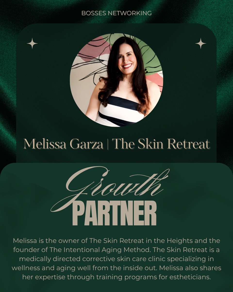 33Safiye's tweet photo. She showed up for this whole community. Meet our first CEO Table Growth Partner, Melissa Garza of The Skin Retreat. Her expertise in corrective skincare, acne care, and intentional aging is transforming clients and the industry. https://t.co/2nPpLtnSM0
