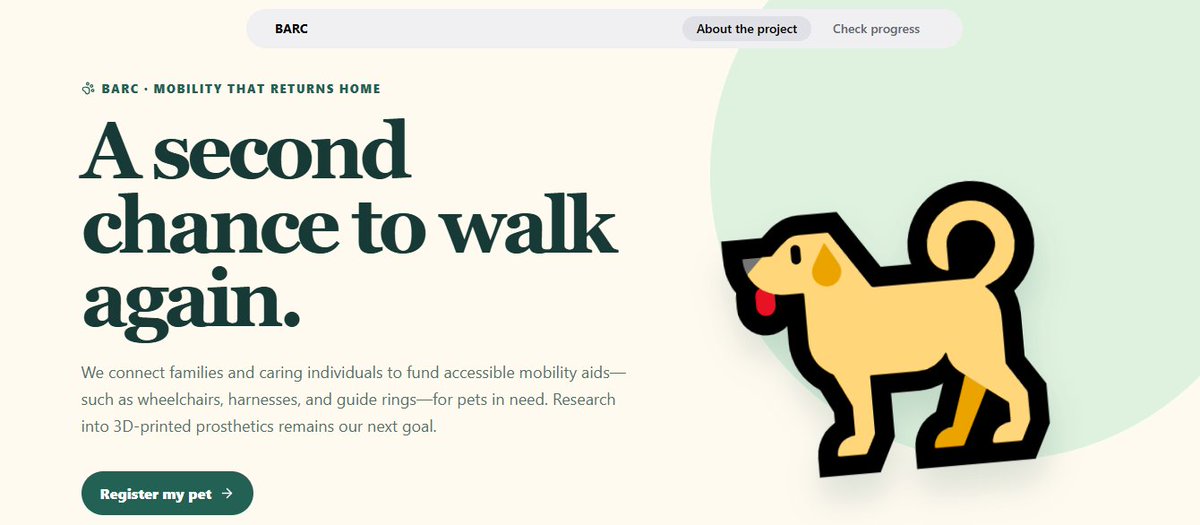 manriquez010's tweet photo. We have launched this crowdfunding platform to help more dogs and cats regain their mobility and quality of life.
Register your pet now and upvote to reach more people!
Click here:
https://t.co/hwWPXtoE9Y https://t.co/c1Lv9bfKae